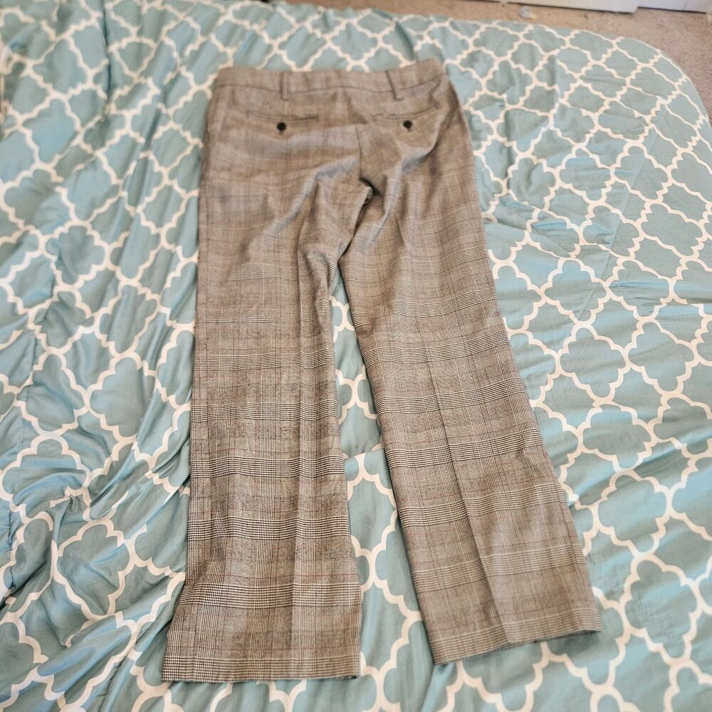 Liz Claiborne Sloan Gray Plaid Career Pants Women’s Size 6R Straight Leg - Picture 10 of 10